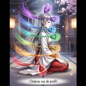 Chakras - Vue de Profil