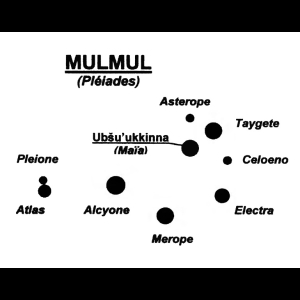 Constellation du Taureau : Pléiades (Mulmul) (Parks)
