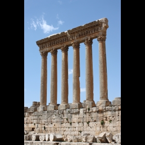 Baalbek - Heliopolis : Colonnes de granite