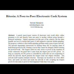 Bitcoin: A Peer-to-Peer Electronic Cash System - Satoshi Nakamoto (En/Fr)