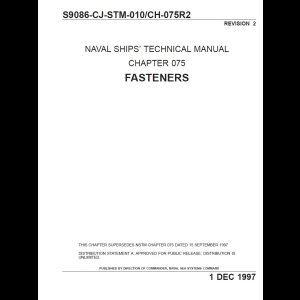 NAVAL SHIPS’ TECHNICAL MANUAL (Ch.75) - Fasteners