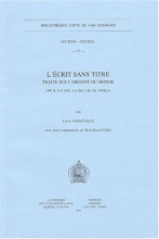 L'écrit sans titre : Traité sur l'origine du monde (NH II, 5 et XIII)