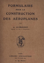 Formulaire pour la construction des Aéroplanes