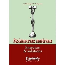 Résistance des matériaux - Exercices et solutions