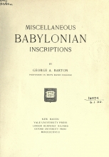 Miscellaneous Babylonian Inscriptions