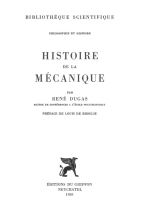 Histoire de la mécanique (René Dugas)