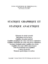 Statique Graphique et Statique Analytique
