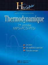 Thermodynamique -1re année: MPSI-PCSI-PTSI