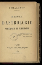 Traité d'astrologie sphérique et judiciaire