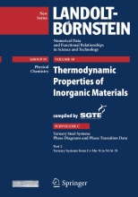 Landolt–Bornstein - Group IV - Physical Chemistry - Volume 19 - Thermodynamic - Properties of Inorganic Materials