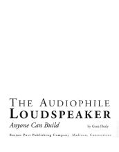 The Audiophile Loudspeaker - Anyone Can Build